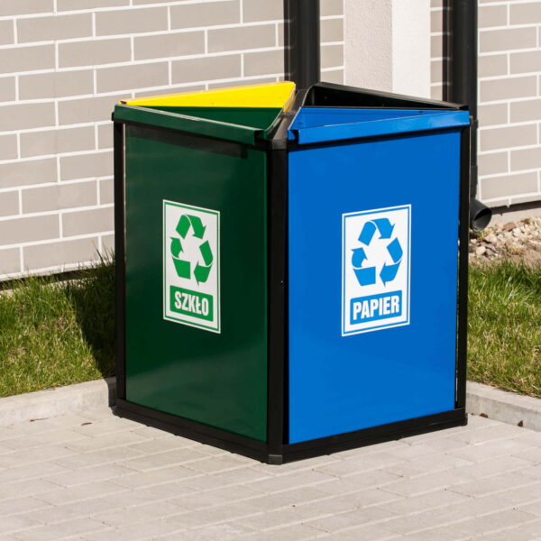 Kosz do segregacji stalowy BŁAWATEK