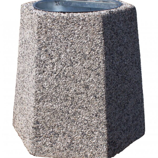 KOSZ BETONOWY 40L SZEŚCIOKĄTNY 77104 (kosze parkowe)