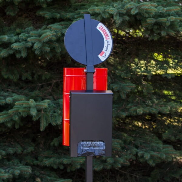 KOSZ NA PSIE ODCHODY Z DYSTRYBUTOREM