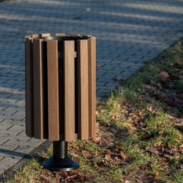 Kosz miejsko-parkowy na śmieci WILNO WPC