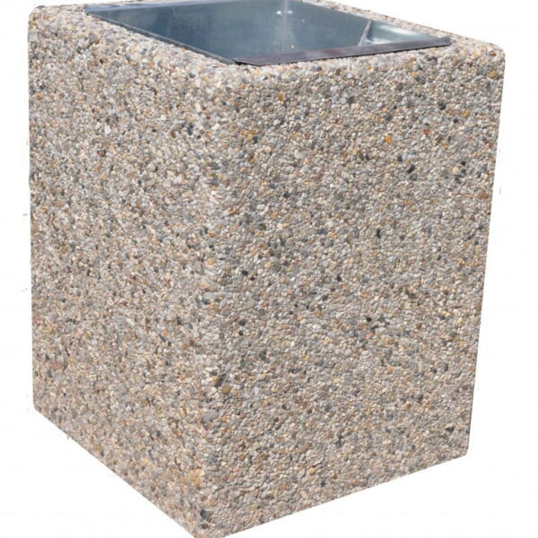 KOSZ BETONOWY 40L KWADRATOWY 77127 (kosze parkowe)