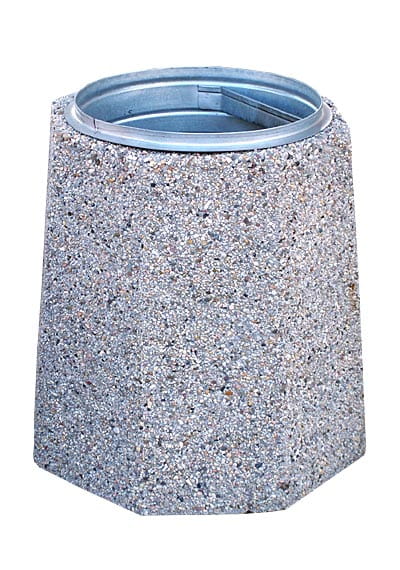 KOSZ BETONOWY 70L OŚMIOKĄTNY STABILNY 77109 (kosze parkowe)