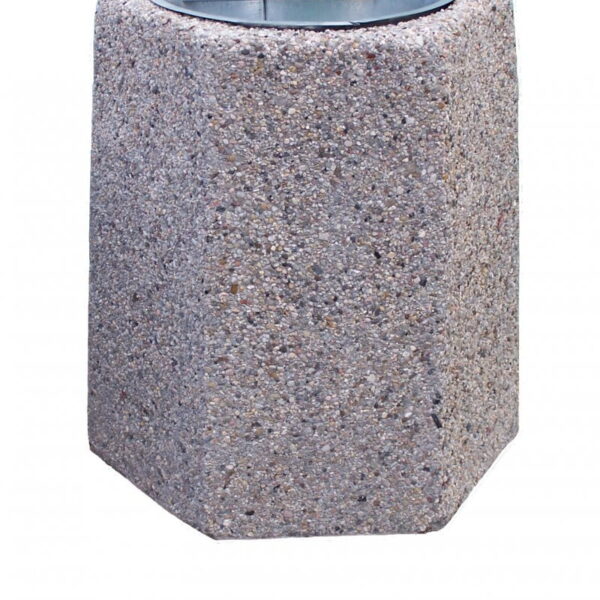 KOSZ BETONOWY 40L SZEŚCIOKĄTNY 77103 (kosze parkowe)