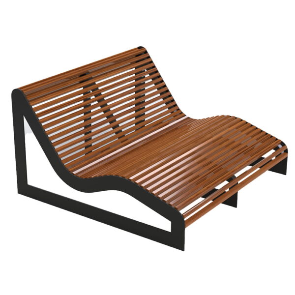 Leżak parkowy P podwójny