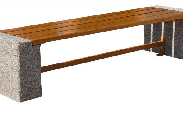 Ławka parkowa betonowa "Ambra" szeroka 77419 (ławki miejskie id: 208)